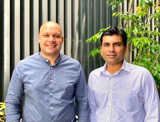 Fewcents Co Founders Dushyant Khare L Abhishek Dadoo R