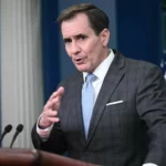 BRENDAN SMIALOWSKI / AFP Via Getty Images The object was tracked over Alaska at an altitude of 40,000 feet over the past 24 hours, John Kirby, a spokesman for the White House National Security Council., said.
