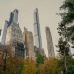 Residential skyscrapers situated along Billionaires' Row across from Central Park in the Midtown neighborhood of New York.